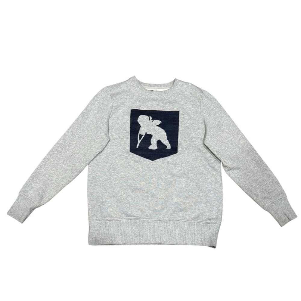 PRPS Goods & Co Angel Selvedge Denim Patch Crewneck Sweatshirt Men’s Sz S